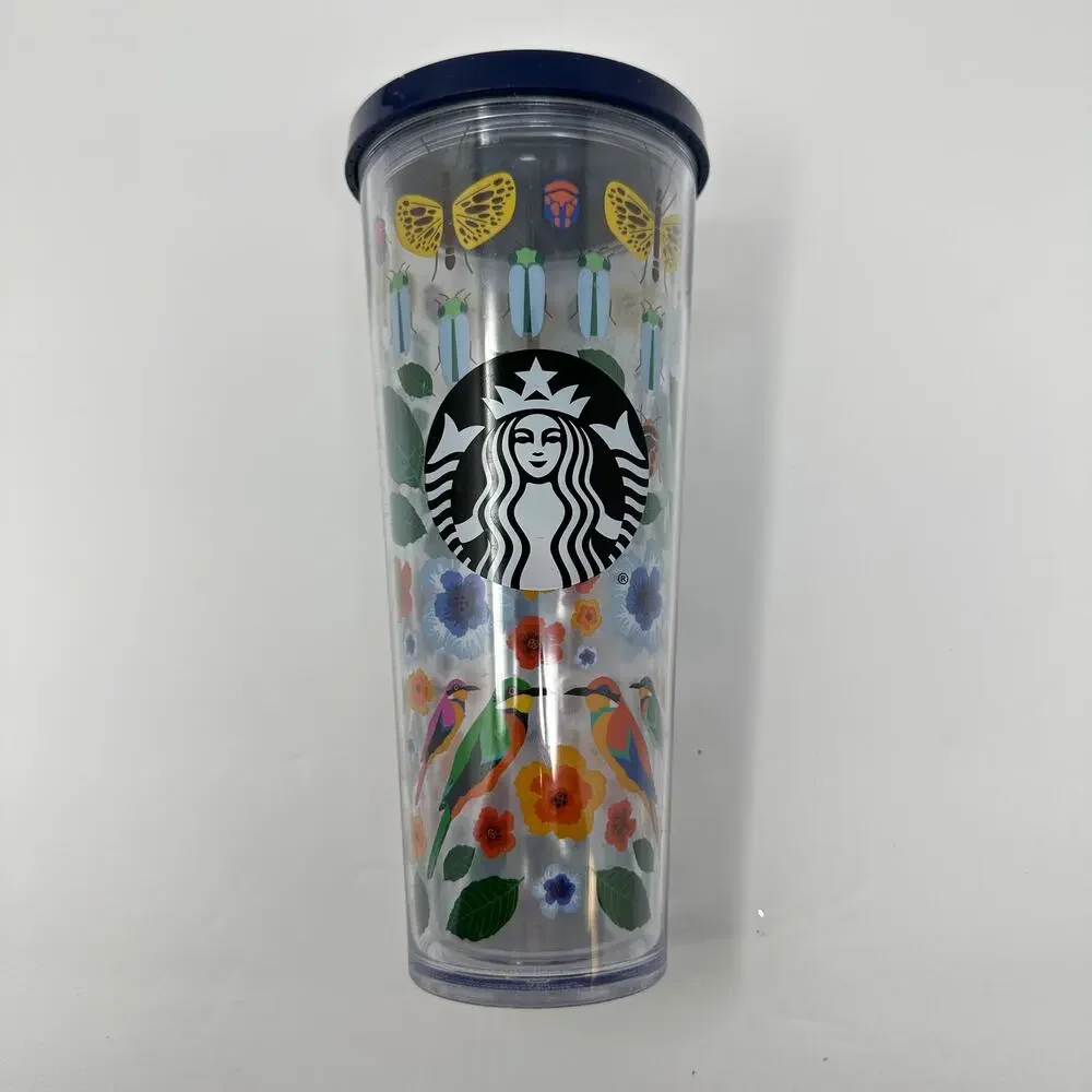 Starbucks Spring Birds Beetles and Flowers Tumbler Venti 24 Oz *NO STRAW*